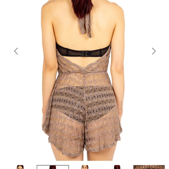 Elif Bathinsuit Romper Cover up with hardware - Picture 4 of 5